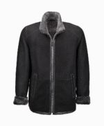 Men's Sheepskin Jacket Black Oak