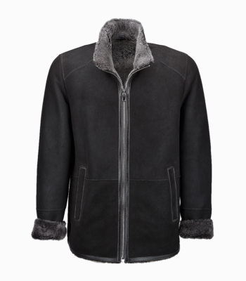 Men's Sheepskin Jacket Black Oak