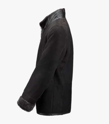 Men's Sheepskin Jacket Black Oak