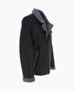 Men's Sheepskin Pilot Jacket Black Vancouver