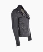 Women's Leather Biker Jacket Black Florence