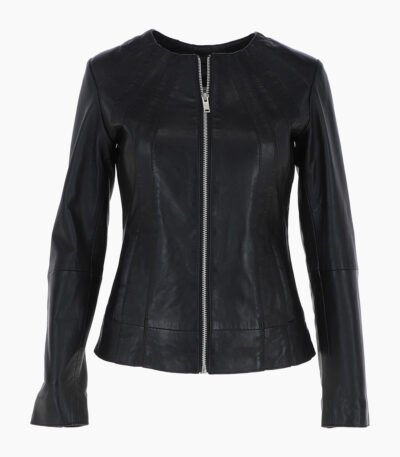 Women's Leather Jacket Black Cordova