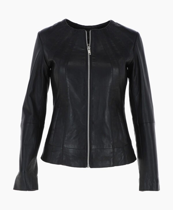 Women's Leather Jacket Black Cordova