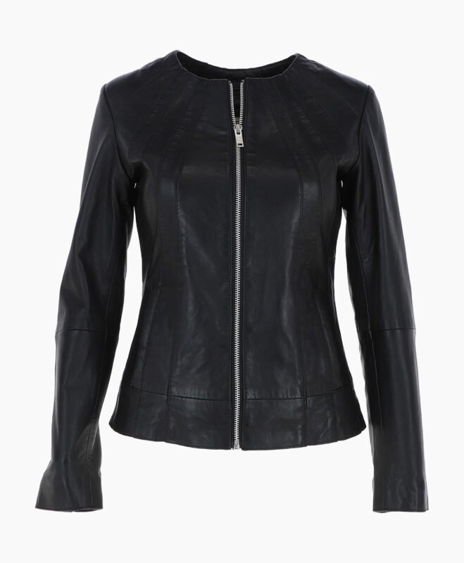 Women's Leather Jacket Black Cordova