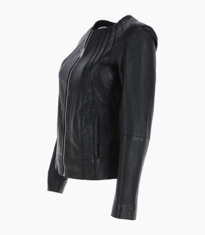 Women's Leather Jacket Black Cordova