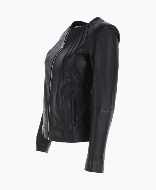 Women's Leather Jacket Black Cordova