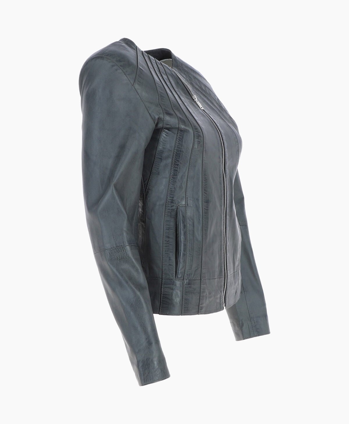 Women's Leather Jacket Grey Cordova Women's Leather Jacket Grey Cordova