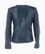 Women's Leather Jacket Navy Cordova