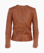 Women's Leather Jacket Tan Cordova
