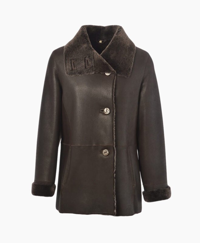 Women's Sheepskin Coat Brown Searcy