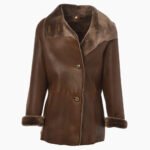 Women's Sheepskin Coat Chocolate Searcy