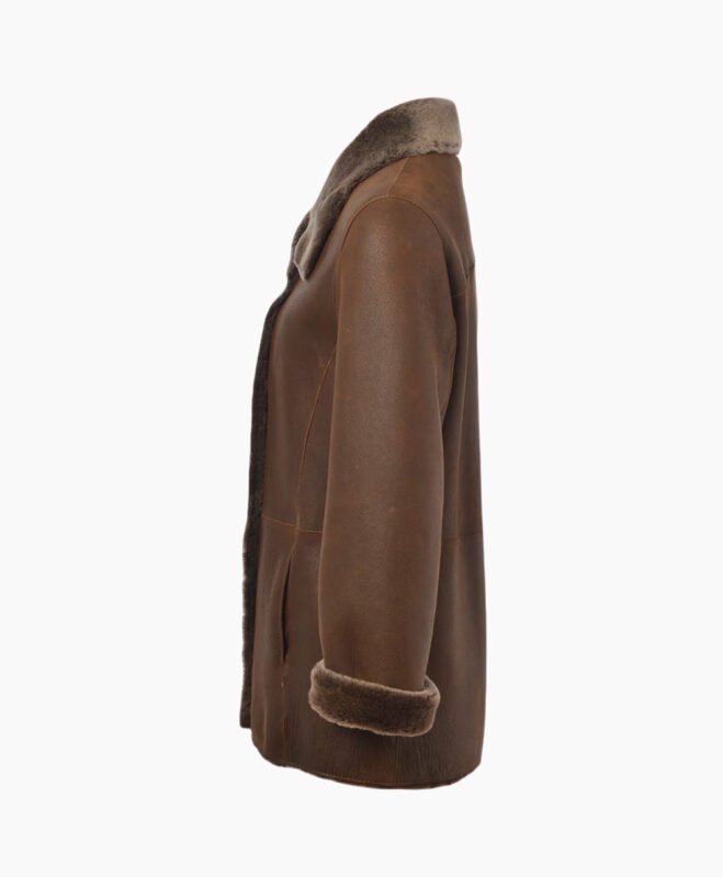 Women's Sheepskin Coat Chocolate Searcy