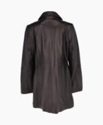 Women's Leather Coat Black Barstow