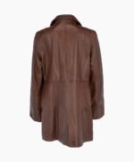 Women's Leather Coat Brown Barstow