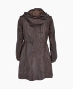 Women's Leather Coat Brown Belmont