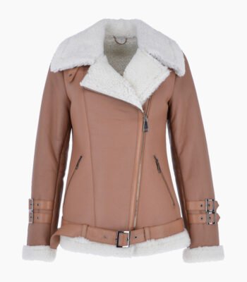 Women's Sheepskin Pilot Jacket Biscuit Chico
