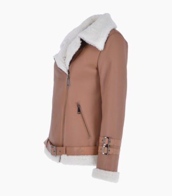 Women's Sheepskin Pilot Jacket Biscuit Chico