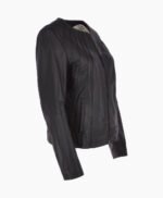 Women's Leather Jacket Black Carmel