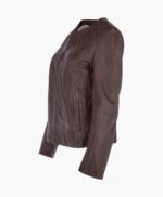 Women's Leather Jacket Brown Carmel
