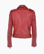 Women's Leather Jacket Red Hayward
