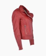 Women's Leather Jacket Red Hayward