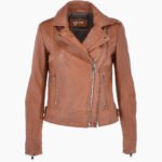 Women's Leather Jacket Tan Hayward