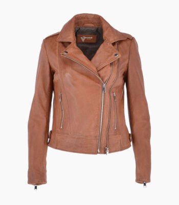 Women's Leather Jacket Tan Hayward