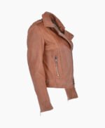 Women's Leather Jacket Tan Hayward