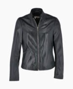 Women's Leather Jacket Black Climax