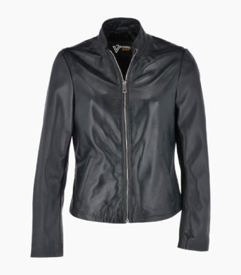 Women's Leather Jacket Black Climax