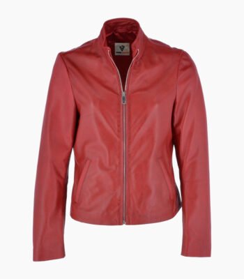 Women's Leather Jacket Red Climax