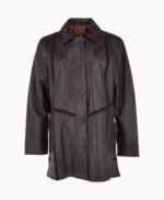 Women's Leather Coat Brown Groton