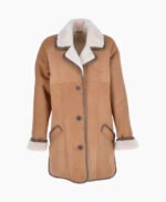 Women's Sheepskin Coat Biscuit Seymour