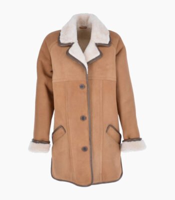 Women's Sheepskin Coat Biscuit Seymour