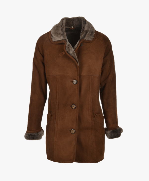 Women's Sheepskin Coat Brown Seymour