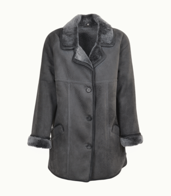 Women's Sheepskin Coat Gray Seymour