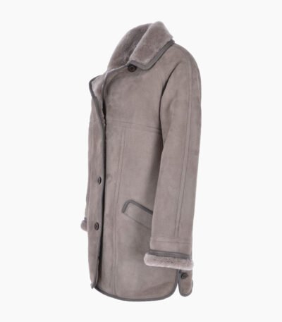 Women's Sheepskin Coat Mid Grey Seymour