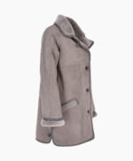 Women's Sheepskin Coat Mid Grey Seymour