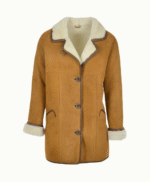Women's Sheepskin Coat Tan Seymour