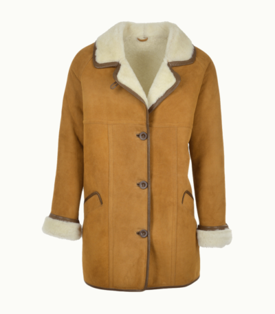 Women's Sheepskin Coat Tan Seymour