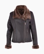 Women's Sheepskin Jacket Brown Shelton