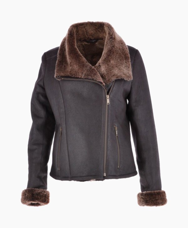 Women's Sheepskin Jacket Brown Shelton