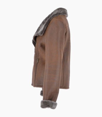 Women's Sheepskin Jacket Chocolate Shelton