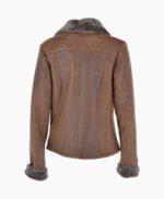 Women's Sheepskin Jacket Chocolate Shelton