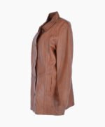 Women's Leather Coat Tan Groton