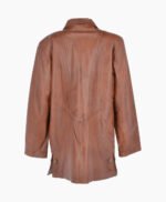 Women's Leather Coat Tan Groton