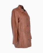 Women's Leather Coat Tan Groton