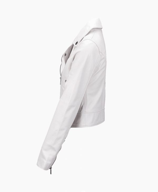 Leather Biker Jacket White Melbourne