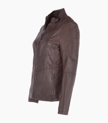 Women's Leather Jacket Brown Ocala