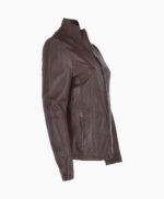 Women's Leather Jacket Brown Ocala